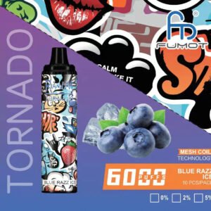 Tornado R&M Bluerazz Ice (6000 Puffs)