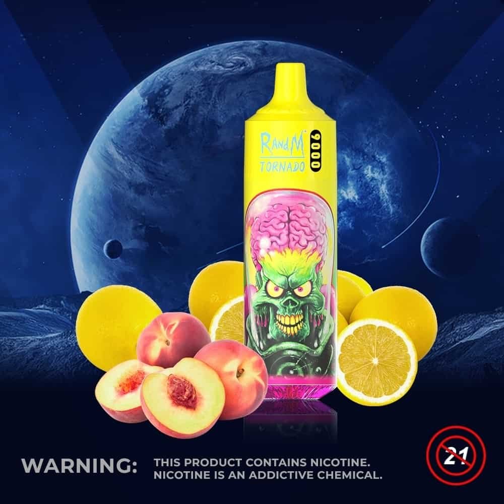 Tornado R&M Peach Lemonade (9000 Puffs)