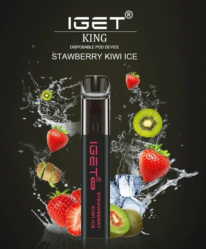 IGET King Vape – Strawberry Kiwi Ice (2600 Puffs)