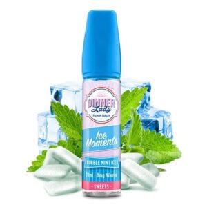 Dinner Lady Ice Moments E Liquid – Bubble Mint