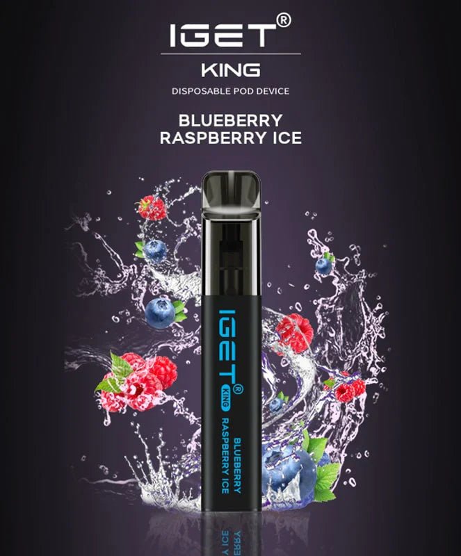 IGET King Vape – Blueberry Raspberry Ice (2600 Puffs)