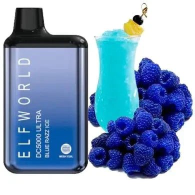 Elfworld DC5000 Ultra – Blue Razz Ice (5000 Puffs)