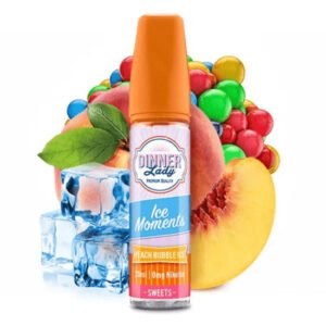 Dinner Lady Ice Moments E Liquid – Peach Bubble