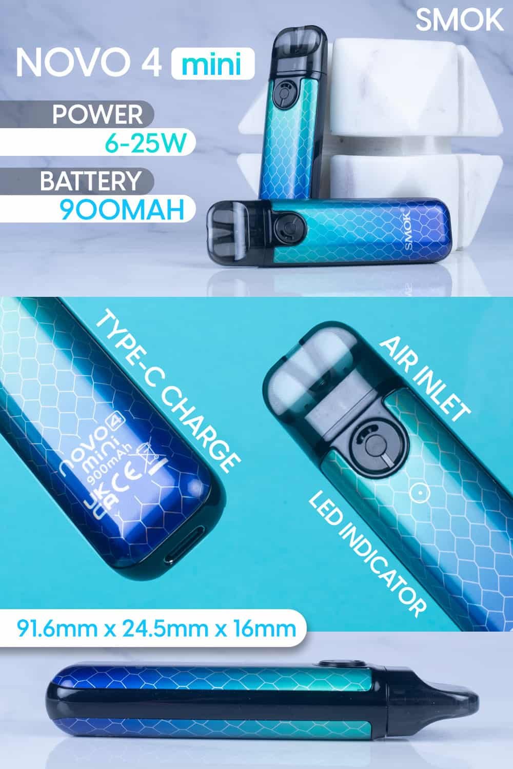 SMOK Novo 4 Mini 25W Pod Kit - Image 9