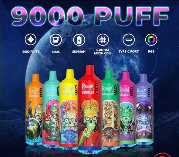 Tornado R&M Lush Ice (9000 Puffs)