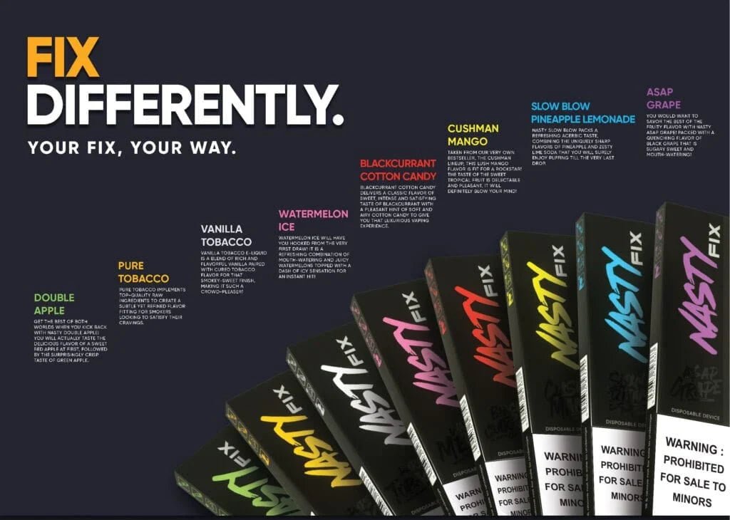 Nasty Fix Pure Tobacco Disposable Vape - Image 2