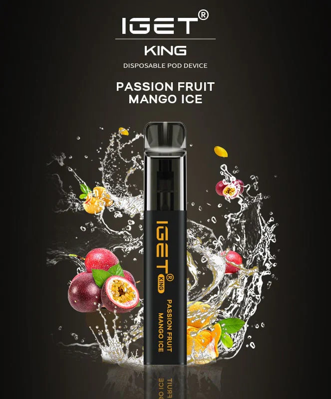 IGET King Vape – Passion Fruit Mango Ice (2600 Puffs)