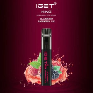 IGET King Vape – Blackberry Raspberry Ice (2600 Puffs)