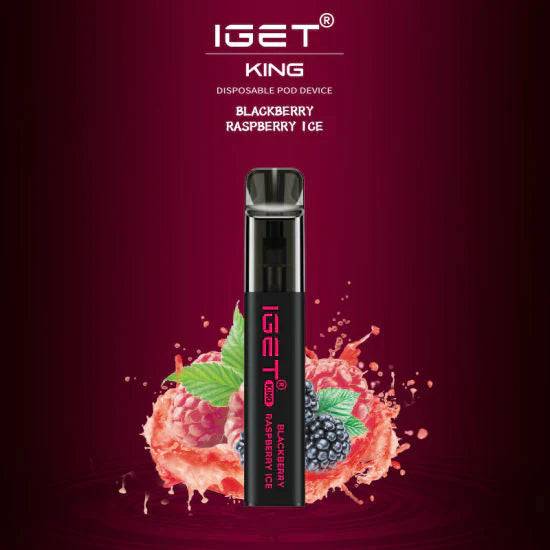 IGET King Vape – Blackberry Raspberry Ice (2600 Puffs)