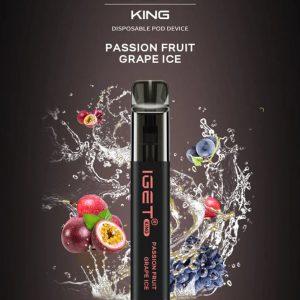 IGET King Vape – Passion Fruit Grape Ice (2600 Puffs)