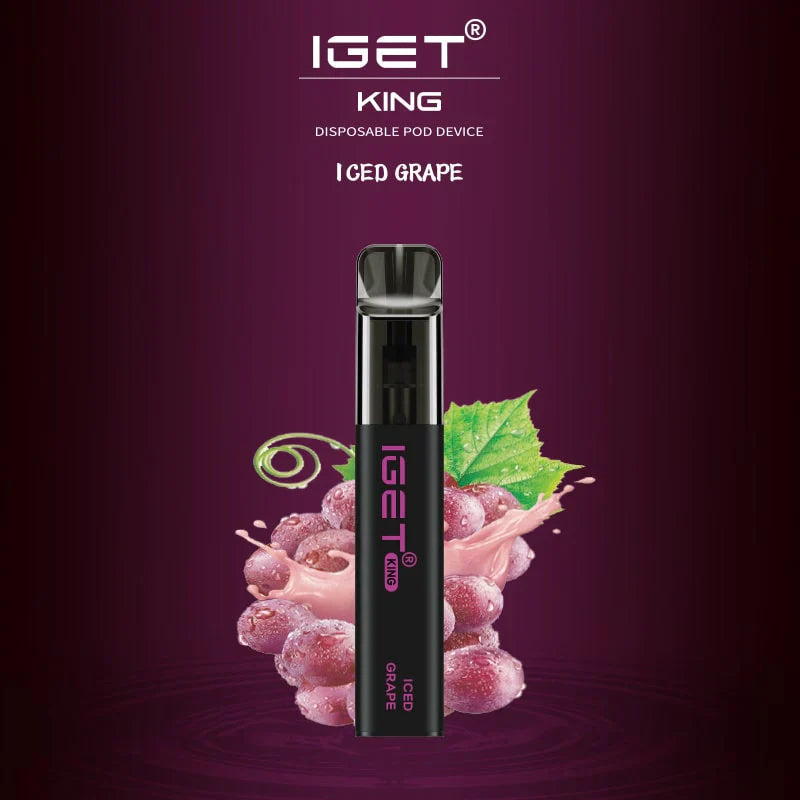 IGET King Vape – Iced Grape (2600 Puffs)
