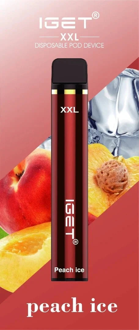 IGET XXL Vape – Peach Ice (1800 Puffs)
