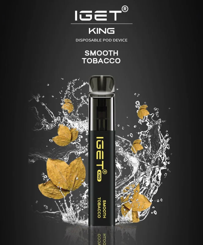 IGET King Vape – Smooth Tobacco (2600 Puffs)