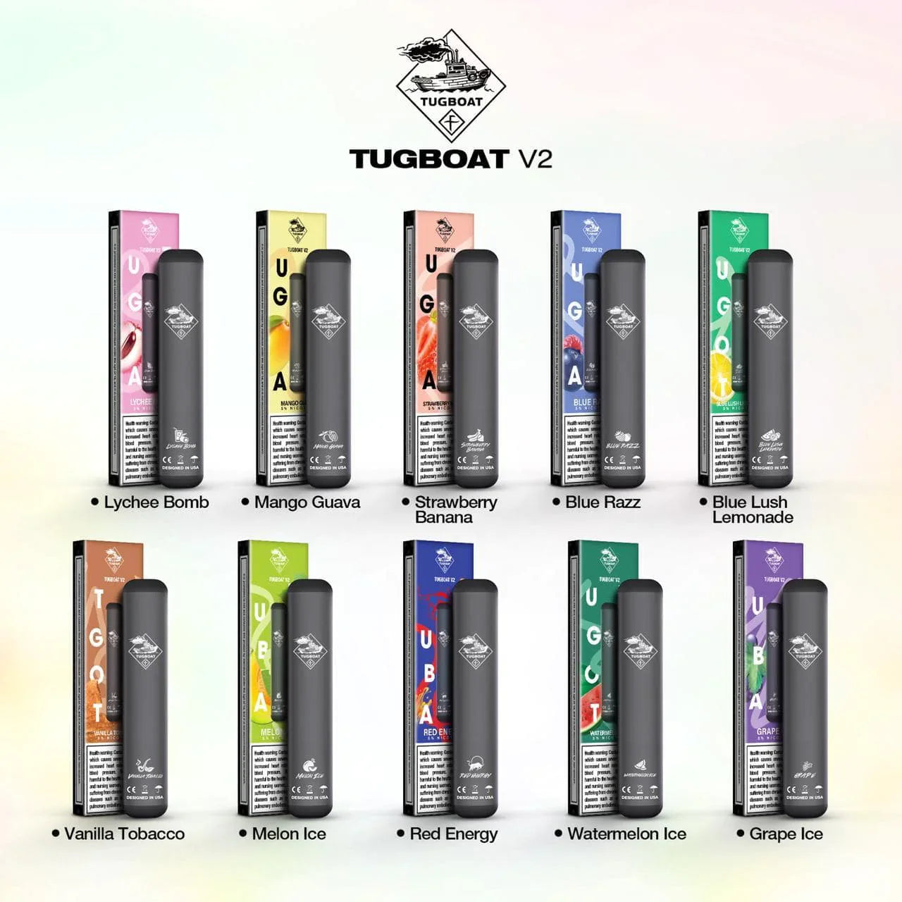 Tugboat V2 Disposable Red Energy (400 Puffs) - Image 2