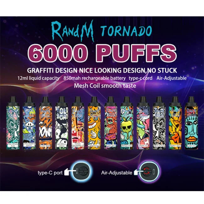 Tornado R&M Disposable Fruit Fusion (6000 Puffs) - Image 2