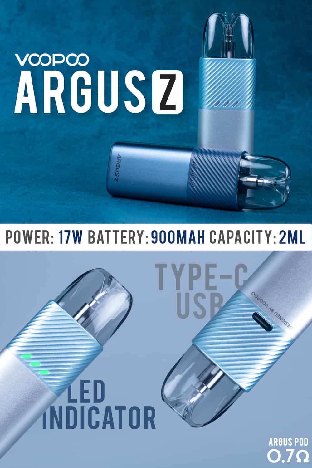 Voopoo Argus Z 17W Pod System - Image 4