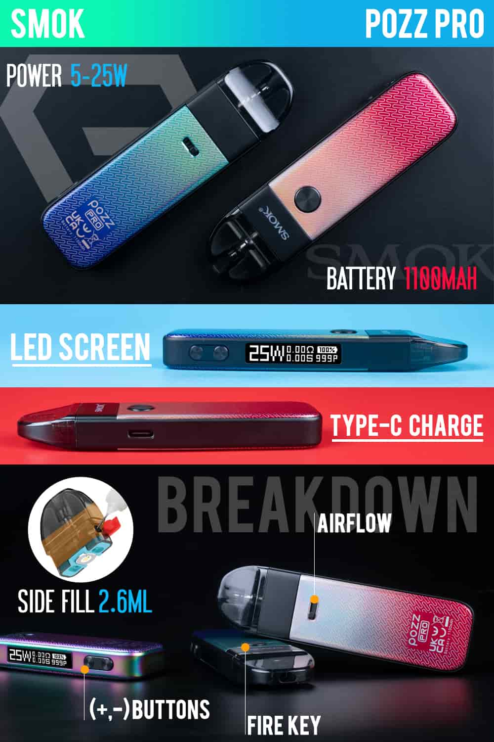 SMOK POZZ PRO 25W Pod System - Image 9