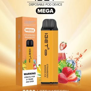 IGET Mega Strawberry Banana Ice (3000 Puffs)