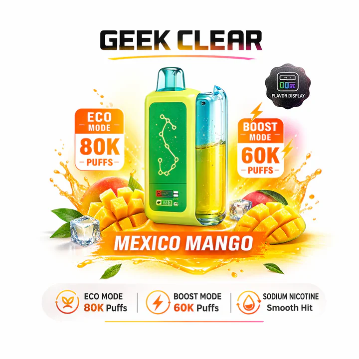 Olivebar Geek Clear 80K Puffs Disposable Vape - Image 3