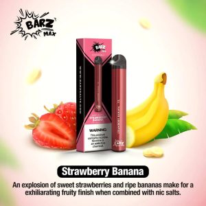 Barz Max Strawberry Banana Disposable – 600 Puffs