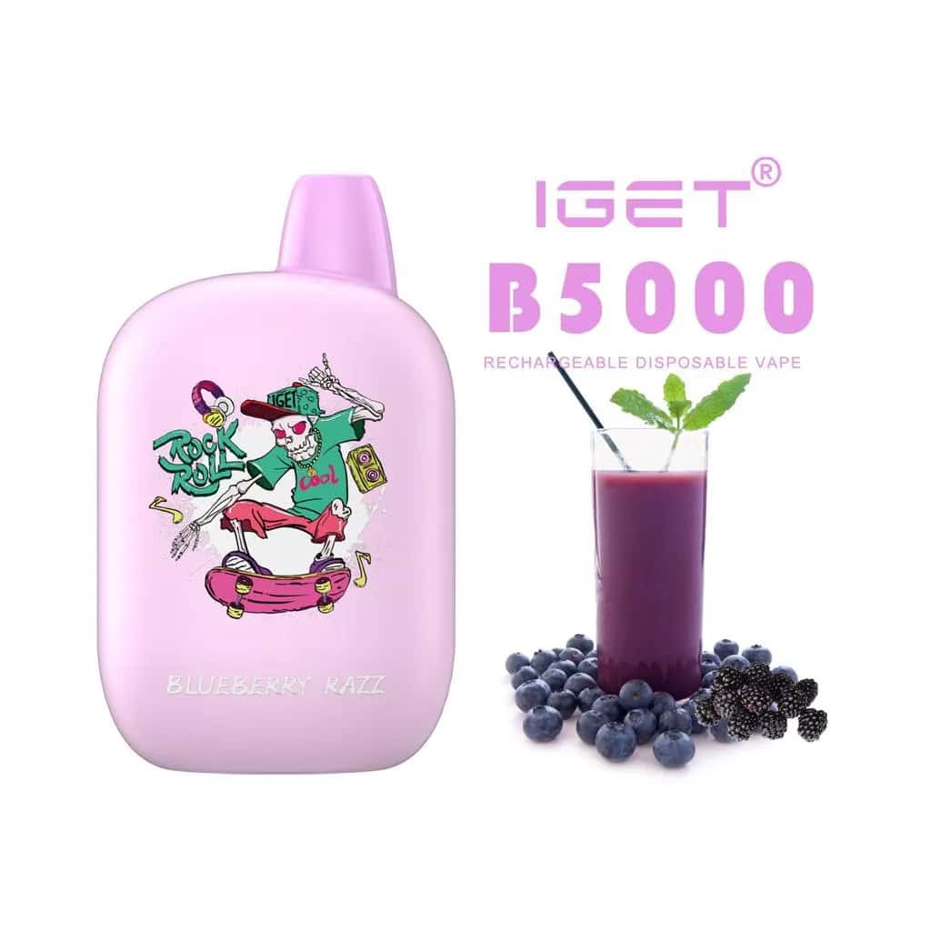IGET B5000 – Blueberry Razz (5000 Puffs)